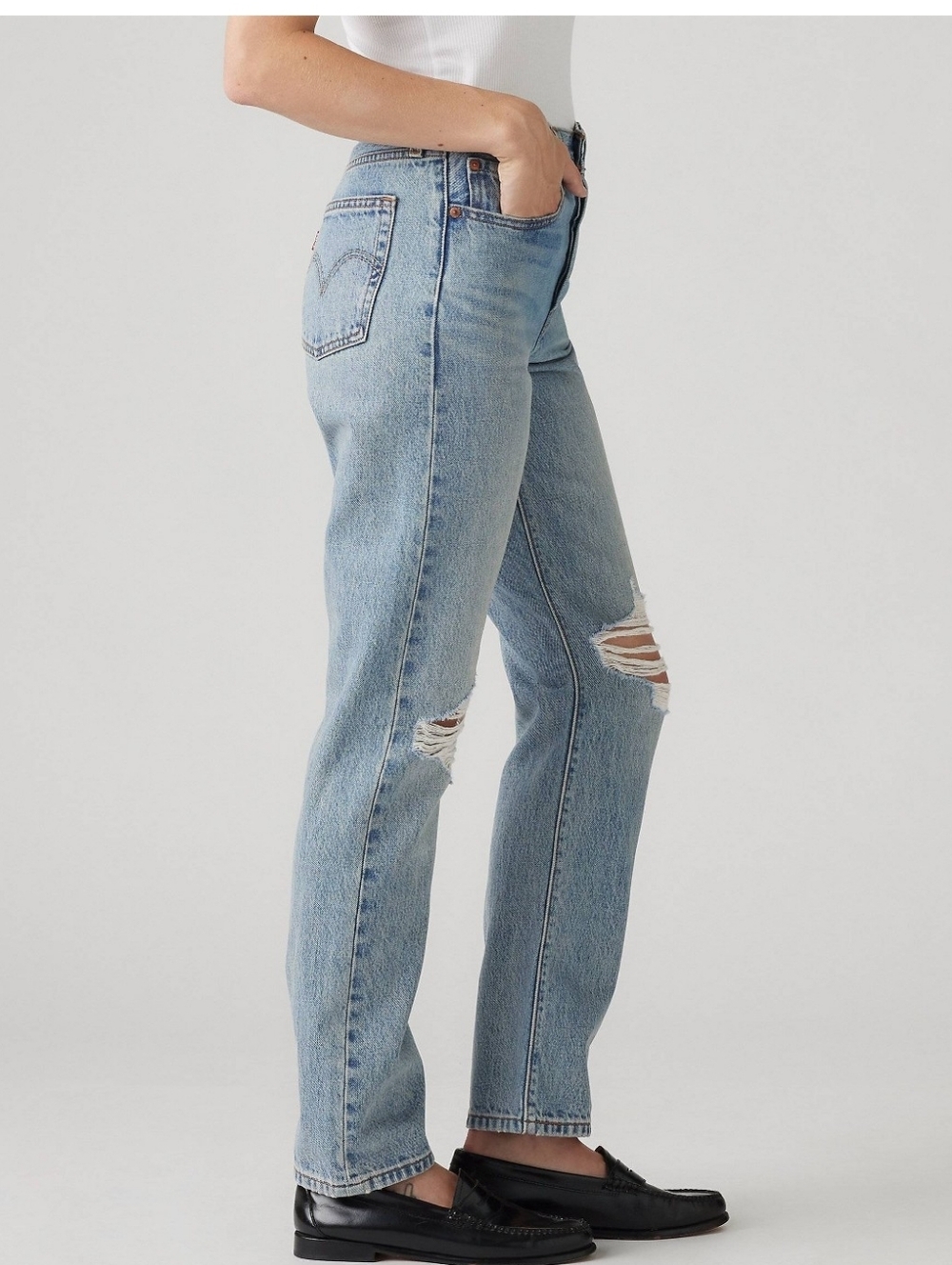 Levi's 501 Woman's High Rise Straight Leg Jeans 31x30 - Picture 3 of 5